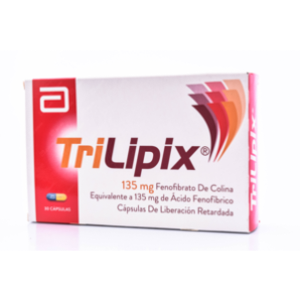 Trilipix 135 Mg Caja X 30 Capsulas De Liberacion Retardada - Trilipix