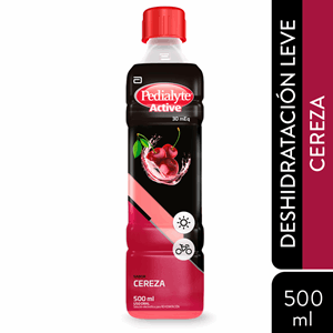 Pedialyte 30 Meq Suero Con Zinc Sabor Cereza Frasco X 500 Ml - Pedialyte