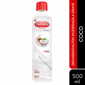 Pedialyte Max 60 Meq Con Zinc Sabor Coco X 500 Ml - Pedialyte