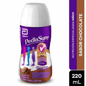 Pediasure Liquido Sabor Chocolate Botella X 220 Ml - Pediasure