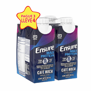 Ensure Max Protein Liquido Cafe Moca Tetrap X 330 Ml Pague 3 Lleve 4 - Ensure