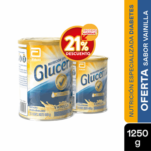 Glucerna Polvo Vainilla Lata X 850 Gr + Glucerna Polvo X 400 Gr P/especial - Sin Asignar