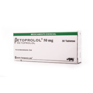 Betoprolol 50 Mg Caja X 30 Tabletas - Betoprolol