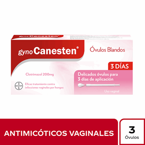 Gyno Canesten 200 Mg X 3 Ovulos Blandos - Canesten