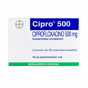 Cipro 500 Mg Caja X 8 Comprimidos Recubiertos - Cipro