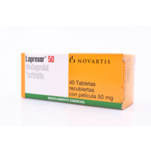 Lopresor 50 Mg X 40 Grageas - Lopresor