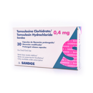 Tamsulosina Sandoz 0.4 Mg Caja X 30 Capsulas - Sandoz