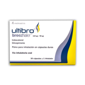 Ultibro Breezhaler 110 Mcg / 50 Mcg X 30 Capsulas 1 Inhalador - Ultibro Breezhaler