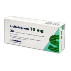 Escitalopram Sandoz 10 Mg Caja X 28 Tabletas Recubiertas - Escitalopram  Sandoz