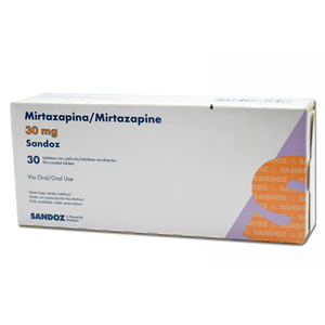 Mirtazapina Sandoz 30 Mg Caja X 30 Tabletas Recubiertas - Sandoz