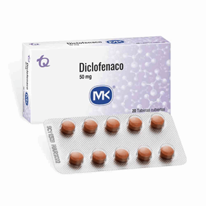 Diclofenaco Mk 50 Mg X 20 Tabletas Cubiertas - Mk