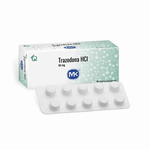 Trazodone Hcl Mk 50 Mg Caja X 50 Tabletas Cubiertas - Mk