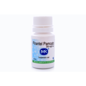 Pirantel Mk 250 Mg Suspención Frasco X 15ml - Mk