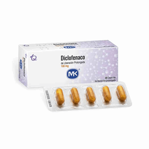 Diclofenaco Retard Mk 100 Mg Caja X 20 Capsulas - Mk