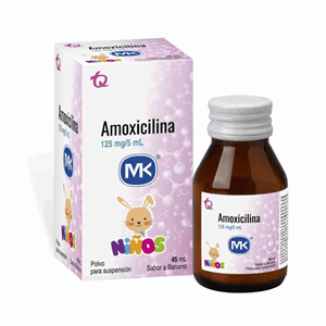 Amoxicilina 125 Mg Mk Suspension Frasco X 45 Ml - Mk