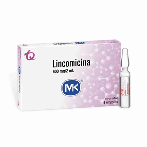 Lincomicina Mk 600 Mg Caja X 6 Ampollas - Mk