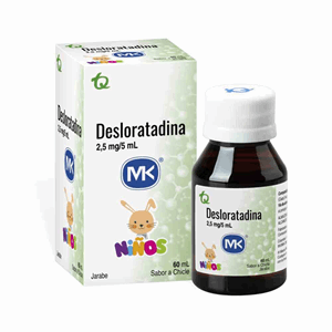 Jarabe Desloratadina Mk 2.5 Mg Frasco X 60 Ml - Mk