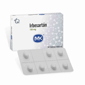 Irbesartan M-k 150 Mg Caja X 14 Tabletas Cubiertas - Mk