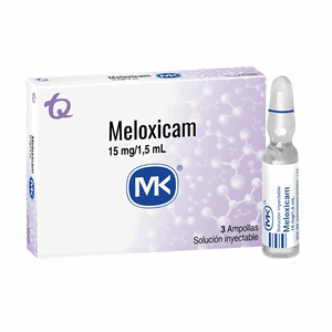 Meloxicam Mk 15 Mg / 1.5 Ml X 3 Ampollas - Mk