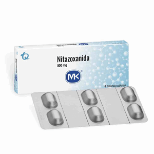 Nitazoxanida Mk 500 Mg Caja X 6 Tabletas Cubiertas - Nitazoxanida Mk