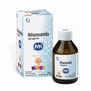 Nitazoxanida Mk 100 Mg/5 Ml Polvo P/reconst X 60 Ml - Nitazoxanida    Mk