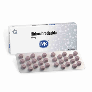 Hidroclorotiazida Mk 25 Mg Caja X 30 Tabletas - Mk