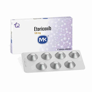 Etoricoxib Mk 120 Mg Caja X 7 Tabletas Cubiertas - Mk