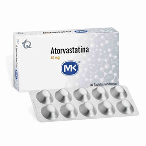 Atorvastatina Mk 40 Mg Caja X 30 Tabletas Cubiertas - Atorvastatina  Mk