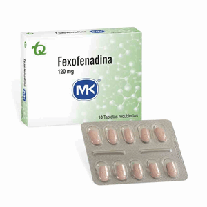 Fexofenadina Mk 120 Mg Caja X 10 Tabletas Cubiertas - Mk