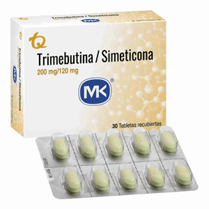 Trimebutina/simeticona Mk 200/120 Mg Caja X 30 Tabletas Cubiertas - Mk