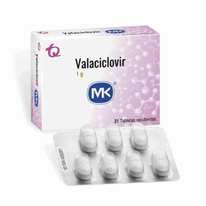 Valaciclovir Mk 1 G Caja X 21 Tabletas Cubiertas - Mk