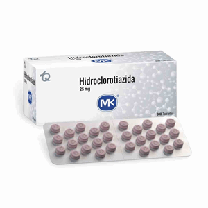 Hidroclorotiazida Mk 25 Mg Caja X 300 Tabletas - Mk