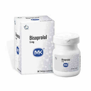 Bisoprolol Mk 5 Mg Frasco X 30 Tabletas Cubiertas - Mk