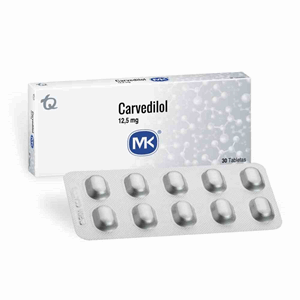 Carvedilol Mk 12.5 Mg Caja X 30 Tabletas - Mk