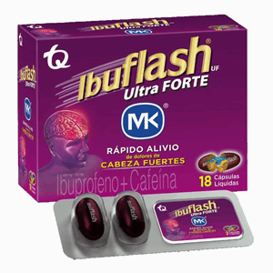 Ibuflash Ultra Forte Mk 400/65 Mg Caja X 18 Capsulas Liquidas - Ibuflash