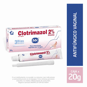 Clotrimazol M-k 2% Crema Vag Tubo X 20 Gr - Clotrimazol  Mk