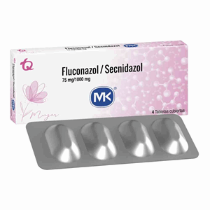 Fluconazol+secnidazol M-k 75/1000 Mg X 4 Tabletas Recubiertas - Fluconazol+secnidazol  Mk