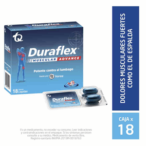 Duraflex-e Forte Espalda 250/325/65 Mg Caja X 18 Capsulas Blandas - Durafex