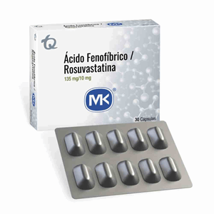 Acido Fenofibrico/rosuvastatina Mk 135/10 Mg Caja X 30 Capsulas - Sin Asignar