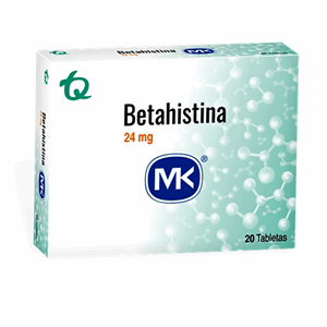 Betahistina Mk 24 Mg Caja X 20 Tabletas - Sin Asignar