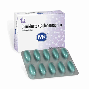 Clonixinato/ciclobenzaprina Mk 125/5 Mg Caja X 20 Capsulas Blandas - Sin Asignar