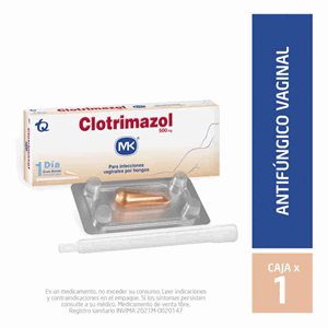 Clotrimazol Mk 500 Mg Ovulos Caja X 1 Ovulo Blando - Sin Asignar