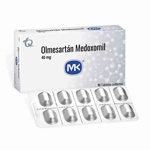 Olmesartan Medoxomil Mk 40 Mg Caja X 30 Tabletas Cubiertas - Mk