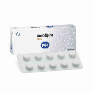 Amlodipino 10 Mg Mk Caja X 30 Tabletas - Mk