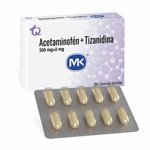 Acetaminofen+tizanidina Mk 350/2 Mg Caja X 20 Capsulas Blandas - Sin Asignar