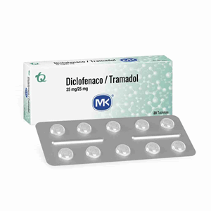 Diclofenaco/tramadol Mk 25/25 Mg Caja X 20 Tabletas - Sin Asignar