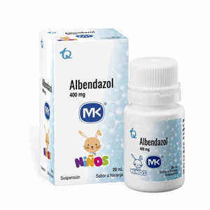 Albendazol Mk 400 Mg/20 Ml Susp Caja C/fco X 20 Ml - Sin Asignar