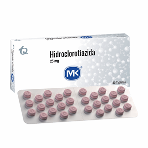 Hidroclorotiazida 25 Mg Mk Caja X 30 Tabletas - Sin Asignar