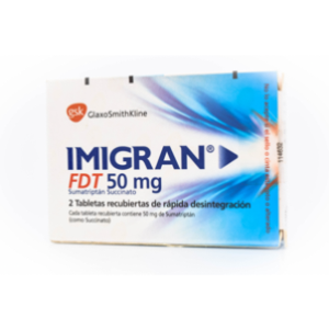 Imigran Fdt 50 Mg Caja X 2 Tabletas Recubiertas - Imigran