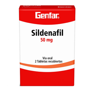 Sildenafil Genfar 50 Mg Caja X 2 Tabletas Recubiertas - Genfar